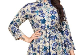 DHARM ENTERPRISE Women’s Rayon Printed Festival Wear Lightweight Top