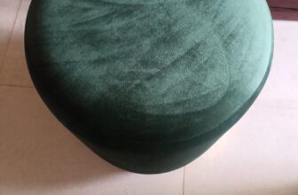 Rugsxerry Ottoman Pouffes for Sitting Stool for Living Room Sitting Puffy Wooden Stools Chair Living Room Furniture Footrest Pouf Foot Stool for Office Room Decor, 16x16x18 inch, Grey