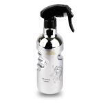 KRESHU 500ML Spray Water Bottle Ultra-Fine Mist Spray Water Gun Hairdressing Sprayer Styling Tools for Styling Salon Hair Barber Skin Care Bottle Mist Bottle Pressure Pump Flowers (Silver, Pack of 1)