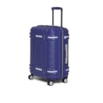 uppercase Ridge Medium Check-in Hardsided Polycarbonate Luggage, 8 Wheel Eco Trolley Bag with TSA Lock and Anti Theft Zippers, Travel Suitcase for Men and Women (Marine Blue)