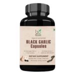 Bhumi Organic Aged and Fermented Black Garlic Capsules- 60 Veg Capsules