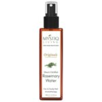 Mystiq Living Rosemary Water for Hair Growth, Mist Spray Steam Distilled 100% Pure and Natural Hydrosol, Hair Mist – 100ML