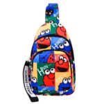 Cots and Cuddles 1pcCartoon Print Colourful Cross Body Bags for Boys and Girls Kids School, Picnic, Return Gifts, Office (1pc Crossbody Bag)