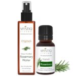 Mystiq Living Rosemary Oil, Rosemary Water- Combo (100 ML + 15 ML) | Hair Growth with Hair Mist and Essential Oil | 100% Pure & Natural