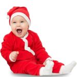 DIKANG Santa Claus Dress for Kids – Unisex | Premium Santa Claus Christmas Dress for Baby Boys and Girls | Santa Costume Set for Kids with Jacket, Pant, Cap and Pouch for Christmas Party (0-1 Year)
