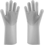 Kmils Silicone Silicon Hand Gloves For Dish Washing, Gloves For Washing Utensils, Cleaning Gloves For Kitchen, Kitchen Gloves (Multi Colour Pack Of 1)