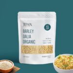 JIWA Organic Pearl Barley Dalia | Broken Barley Daliya | Cereal for Porridge | Cooks in 15 mins | Make Dalia, Khichdi or Cook with Pulses | Regular Wheat Dalia Replacement | Low Gluten | 100% Natural | 500 g