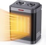 TEKCOOL Portable Room Heater | 1500W | 3 Heating Mode | Advanced Overheat Protection | Safety Quiet Heating, Multiple Protection, Portable Heater for Office Room Desk Use | 1-year replacement warranty