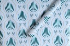 Veki Luxury Floral & Botanical Geometric Wallpaper Mural – Waterproof, Moisture-Proof, Self-Adhesive PVC Wall Sticker for Home & Hotel Decoration (45cm x 300cm) (Floral Green)