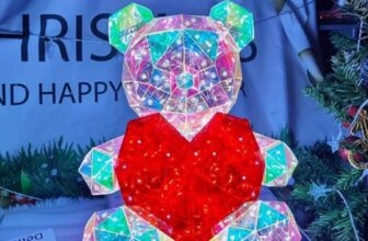 NYRWANA Night Lamp for Bedroom, Night Lamp for Kids, Cute Lamp, Kids Room Decor, Cute Night Lamp, Birthday Gifts, Lamp for Kids, Diwali Light, USB Powered, Giftbox Small | 18 cm | – (LED Teddy Bear)