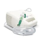 AGEasy (Max Group) Compact & Low Noise Compressor Nebulizer for Adults & Kids | Nebulizer Machine with 2 Masks, 1 Mouthpiece & 5 Filters (White)