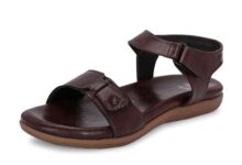 Karaddi Women’s Fashion Sandals | Women’s Flat Heels | Stylish Latest Ankel Strap Sandal For Ladies Color Brown Size 5 uk/ind