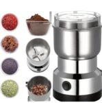 MOROVIK Nima Stainless Steel Multifunctional Electric Grinder & Coffee Maker – Mini Spice, Coffee, and Masala Grinder for Beans, Nuts, and Grains – Household Mixer Grinder (Black)