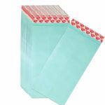 MOMP Business Catalog Envelope Courier Document Pouch Secure Cloth Lined,Courier Cover Green- 11 X 5 Inches – Green (50 pcs)