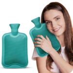 TEKCOOL Hot Water Bag (2 litre) Non Electric Rubber Bottle hot bag, hot water bag for period cramps, Heating Bottle, for Body Pain Relief Therapy, Hot and Cold Therapies. (Multicolor)