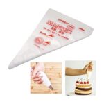 Casa Azul Disposable Piping Bags | Pack of 100 | Durable Non-Slip Poly Material for Cake, Cupcake, & Cookie Decorating | Ideal for Professional Bakers & Home Use | BPA-Free, Food-Grade