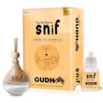 The Old Natural Snif Car Perfume With Essential Oils | Car Perfume Diffuser With 15ml Refill Pack | Car Fresheners Long Lasting | Car Air Freshener (Pack Of 1, 20ml) (White Oudh)