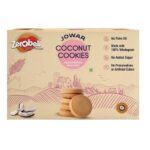 Zerobeli Jowar Coconut Cookies 425g(Pack of 1) | Delicious & Healthy Snack | Wholesome Treat for All Ages | Crunchy & Natural Goodness I No Maida, No Palm Oil, No Preservatives | Protein-Rich
