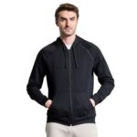 Boldfit Hoodies for Men Hoodie for Men Sweatshirt for Men Soft Touch Hoodies for Boys Raglan Sleeve Hoodies Regular Fit Hoodies for Men Stylish for Gym Travel Pullover for Men Hoodie Aero – Black 2XL