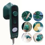 JIGSELL Mini Ironing Machine, Portable Iron for Travel, Portable Mini Iron, Travel Iron Mini with Steam, Mini Travel Iron for Clothes, Mini Steam Iron for Dry and Wet Ironing. (Green)