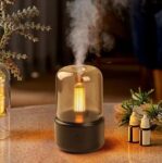 Ziya creation 2 in 1 Table Lamp and Air Humidifier for Room Essential Oil Diffuser for Home, Aroma Diffuser with Colorful led Night Light, Electric Diffuser for car, Office (Misty)