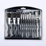 BRAVIK Set Of 12 Pieces For Professional Party Makeup Foundation Eyeshadow Ebbrow mascara Brushes Face Powder Brush, Travel Size Cosmetic Brushes Kit For Face Foundation Brush Eyeshadow With Storage (Multicolor)