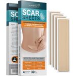 NSTER Silicone Scar Removal Sheets – Keloid, C Section, Post Surgery & Acne Scars Treatment-2 Month Supply – Silicon Soft Long Strips & Sheets 5.7″ x 1.57″ – Healing Alternative to Gel, Tape etc
