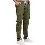 Anitcmart Men’s Classic Cargo Pants – Modern Fit with Durable, Comfortable, Stylish and Functional Pockets (in, Alpha, L, Regular, Green)