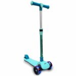 Jaspo Monster Kick Scooter for Kids 3+ Years – Foldable Kids Scooter with Led Wheels & Adjustable Height – Kick Scooter Capacity 40Kg- Baby Scooter Toys for 3+ Year Old Boy & Girl – Skate Scooter