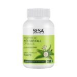 SESA Ayurvedic Anti-Hair Fall Capsules – Hair Fall Control in 15 DAYS – Bhringraj & 8 Herbs – 100% VEG, 60 Caps