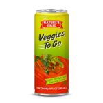 Nature’s First Veggies to Go, Natural Mix Vegetable Juice 240ml Can (Pack of 6), Health Drink, Rich in Vitamin, Minerals and Antioxidant, Superfood