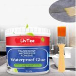 LivTee Waterproof Adhesive Glue, 300gm, with Brush, Transparent, for Roof Leakage, Crack Seal, Water Leakage Solution, Waterproofing for Pipe, Wall, Tiles/*- (3)