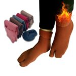 ZensoO Women Wool Socks Super Thick Thermal Hiking Winter Warm Boot Heavy Soft 4 Pairs, Cozy Socks for Extreme Cold Weather Cozy Long Crew Woolen Socks Free Size, Pack of 4