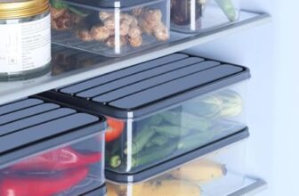 SATVIKAYA Air Tight Plastic Storage Containers Set for Kitchen | Pantry Organizers Kitchen Accessories Items,Fridge Storage Boxes | Leak-Proof, Durable, and Space-Saving (4, 1200ml)