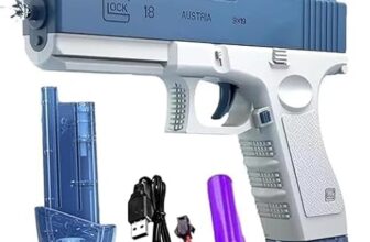 Welko Holi New Continuous Automatic Water Feeding Pulse Electric Pneumatic Water Gun Unisex Long Distance Water Pistol | Rechargeable Outdoor Fun Toy | High-Capacity Water Blaster| Multi Color|