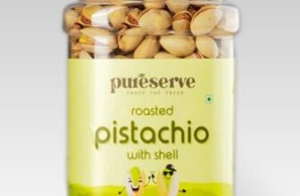 Pureserve Premium Roasted & Salted Pistachios 500G – Crunchy Blend | Protein-Rich, Gluten-Free Healthy Snack
