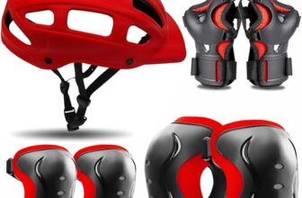 Jaspo Sx 4 Plastic Protective Set Suitable For Age Group Upto 12 Years Old (Red)