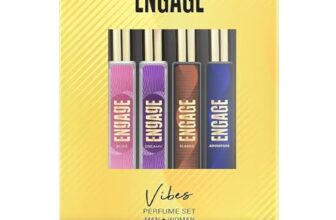 Engage Vibes Perfume Spray Set For Men & Women, Travel Sized, Assorted Pack, Long Lasting, Ideal Valentine Gift, Birthday Gift, 25Mlx4