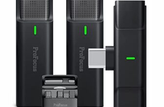 Smart Microphone For Android Users With Charging Case (Ep033A C-Type) C-Type, Plug & Play Dual-Channel Lavalier By Profocus