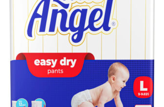 Little Angel Easy Dry Diaper Pants With 12 Hrs Absorption Large Size, 9-14 Kgs – L(62 Pieces)