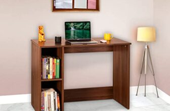 Delite Kom Berry Engineered Wood Study Table (Free Standing, Finish Color – Acacia Dark, Diy(Do-It-Yourself) (50.4X100.4X75)