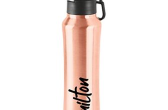 Milton Gulp 600 Thermosteel 24 Hours Hot Or Cold Water Bottle, 575 Ml, 1 Piece, Rose Gold