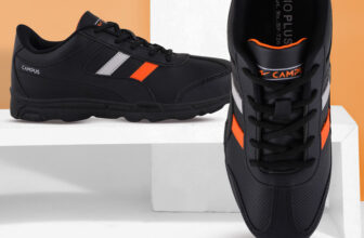 Campus Bp-726 Walking Shoes For Men(Black , 7)