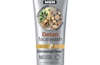 Wow Skin Science Men Korean Ginseng + Kojic Acid Detan Face Wash Gel | Reduces Tan & Dark Spots | Ginsengclear™ Technology | Gentle Exfoliation | No Sulphates, Parabens Or Silicones | 100Ml