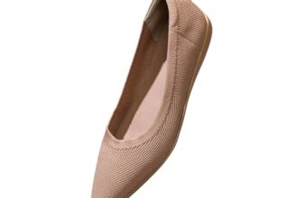Neeman’S Ponted Ease Ballerinas For Women | Flats & Slip On Casual Shoes | Comfortable & Flexible | Beige Uk7