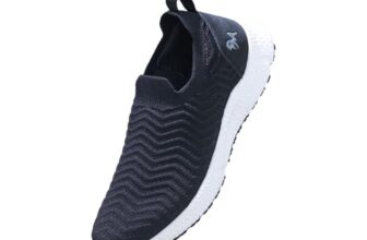 Neeman’S Flow Weave Slip On Women | Breathable Knit Upper, Cushioned Sole | Lightweight, Flexible Shoes For Everyday Comfort | Black Uk3