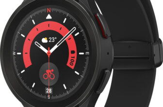 Samsung 45Mmsuper Amoled Displaybluetooth Callingwith Advanced Gps Tracking(Black Titanium Strap, Free Size)