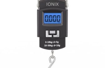 Ionix Weight Machine For Luggage, Wait Machine, Luggage Wighing Scale, Digital Weighing Scale, Bag Weighing Scale For Luggage, Electronic Portable Fishing Hook Type Digital Led Screen, 50 Kg (Black)