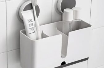 Shalvi Plastic Tooth Brush Holder For Bathroom | Toothbrush Holder Wall Mount | Brush Holder For Bathroom | Toothbrush Holder For Electric Toothbrushes, Toothpaste & Makeup Brush Holder