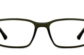 Lenskart Blu | Zero Power Blue Cut Computer Glasses | Anti Glare, Lightweight & Blocks Harmful Rays | Uv Protection Specs | Green | Men & Women | Medium | Lb E14454